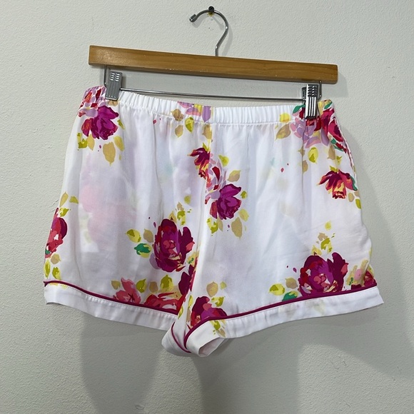 Kate Spade New York Charmeuse Notch Collar Short Pajama Set - Picture 9 of 11